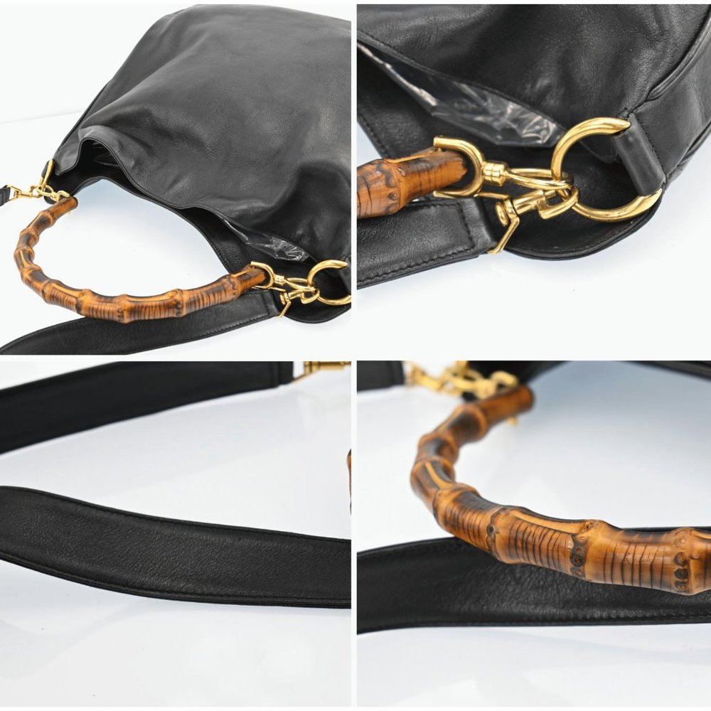 Auth Gucci Bamboo 2Way Shoulder Bag #47302G16B - Picture 8 of 12